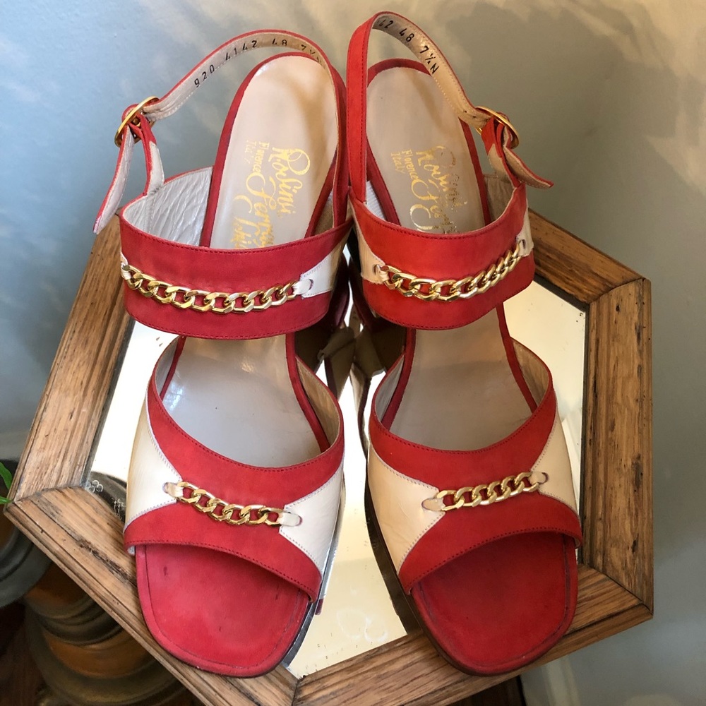 Vintage Rosalina Ferragamo Schiavone Sandals❣️